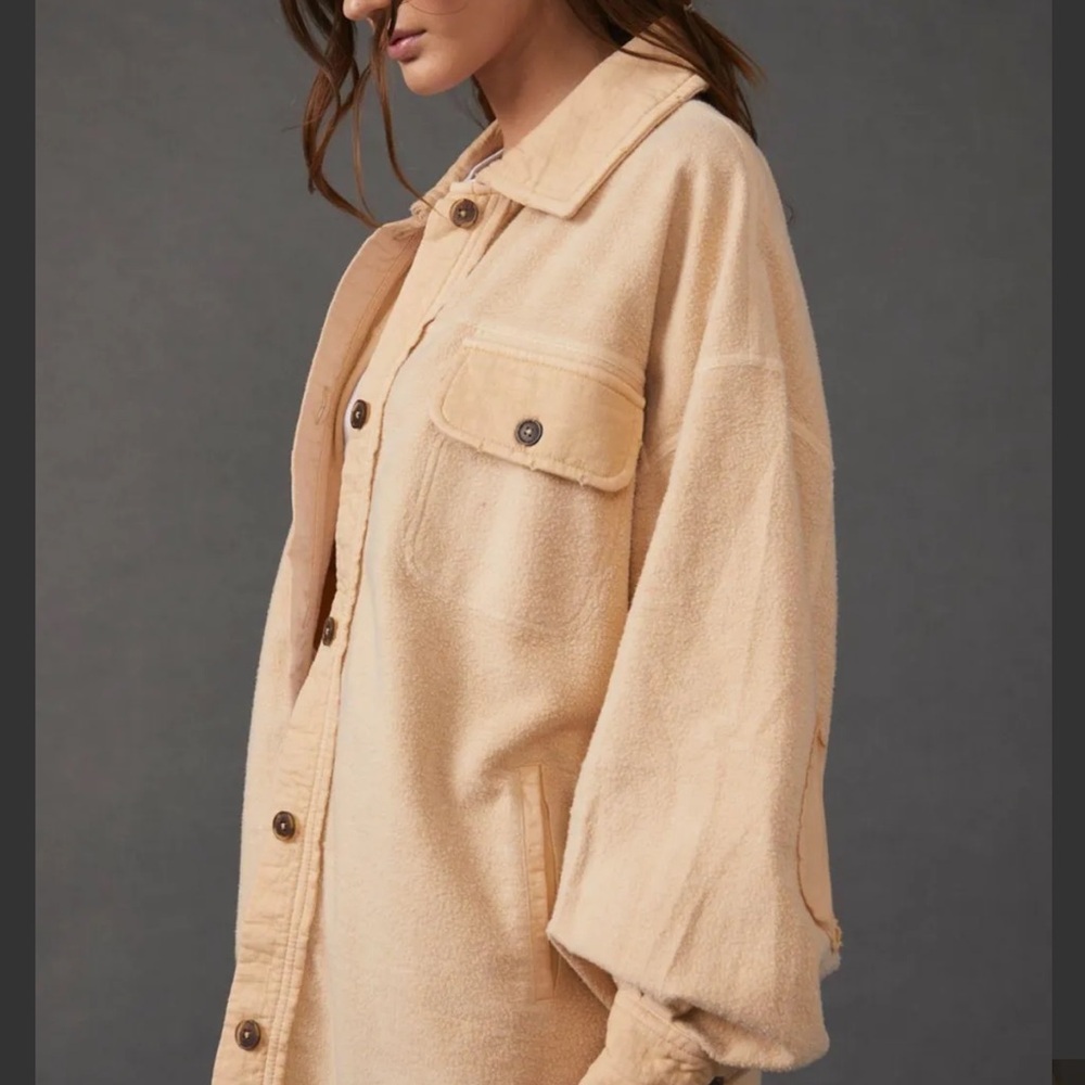 Women's Free People Ruby Cream Shacket - Picture 3 of 7